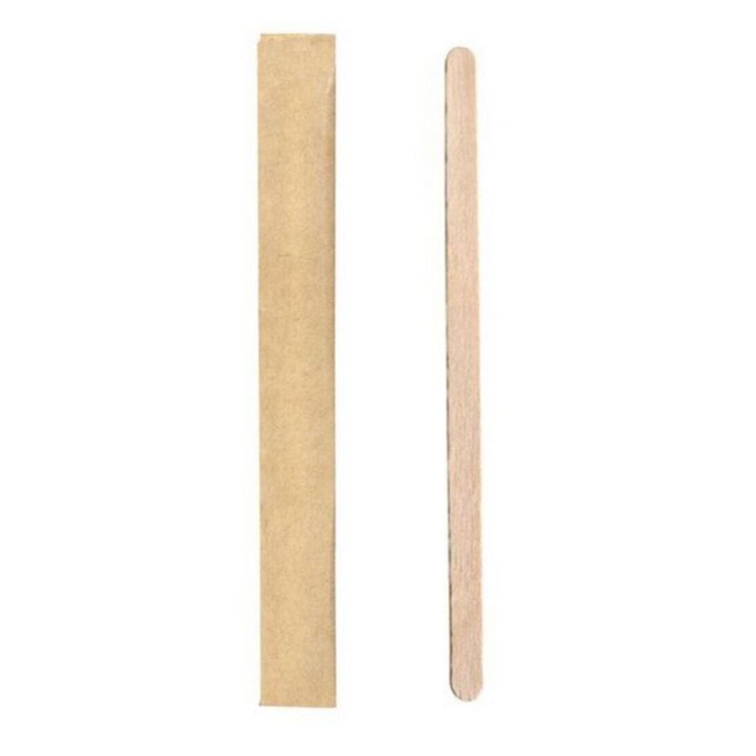 Rührstäbchen Holz, einzel verpackt