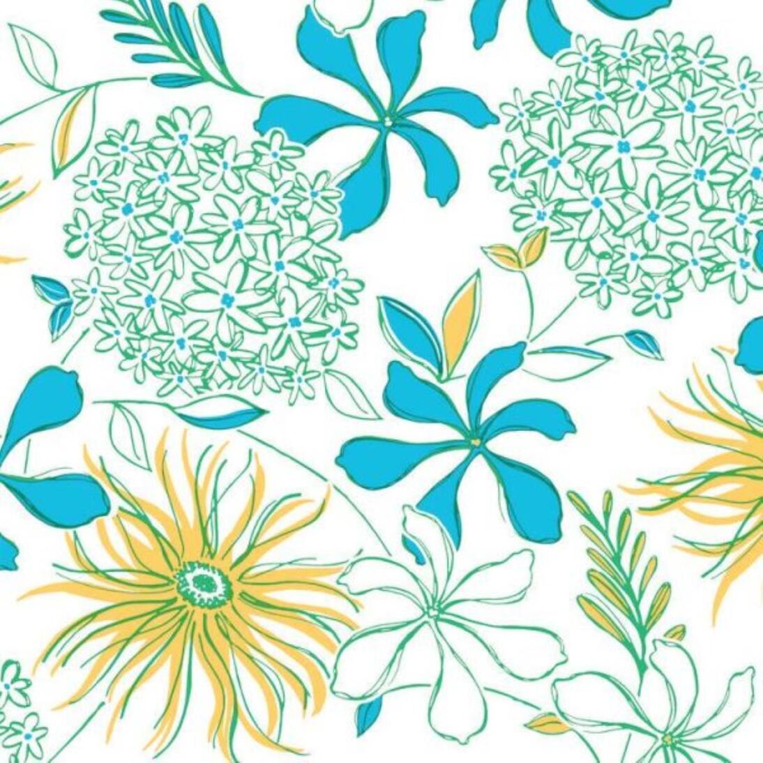 Serviette "HILDE" aquablau