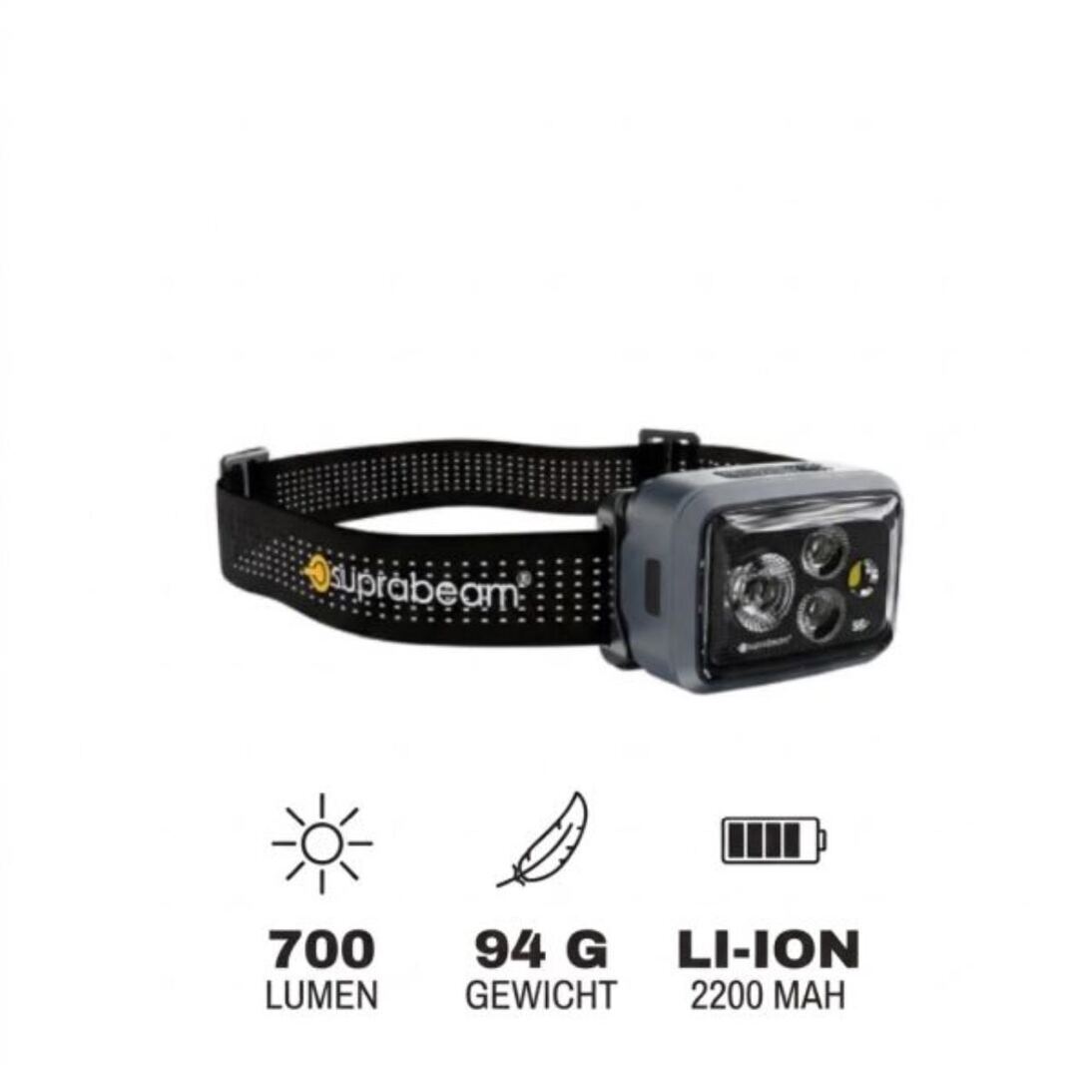 Stirnlampe S5r Prime, rechargable