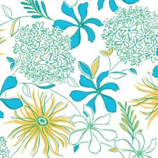 Serviette "HILDE" aquablau