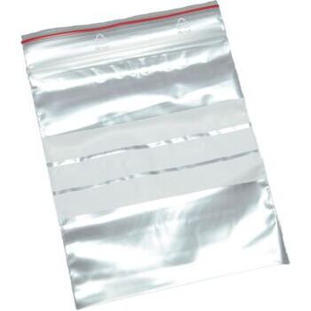 Druckverschlussbeutel mit Beschriftungsfeld