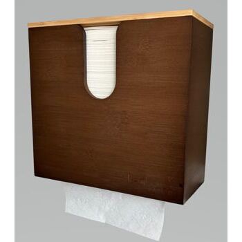 Dispenser für Falthandtücher, Bambus