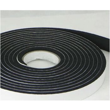PVC-Wasserdichtung, hart, schwarz, 1.5 mm