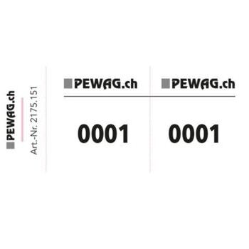 Doppelnummern Block durchnummeriert