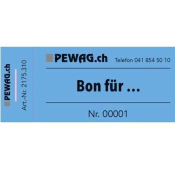 Gutscheinblock, nummeriert ....