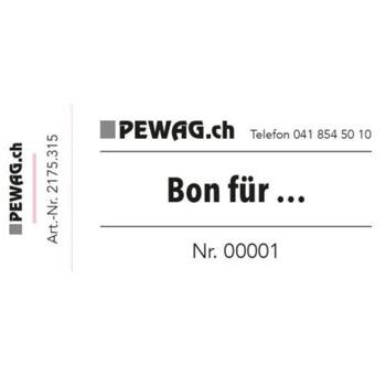 Gutscheinblock, nummeriert ....