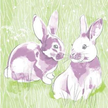 Serviette "LILLY & LENNI" Motiv rechts/links