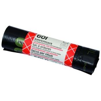 Kehrichtsack Zugband eingeschweisst, 60 L