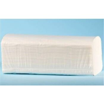 Falthandtuch V-Falz, 2-lagig, weiss