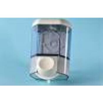 Dispenser Flüssigseife 0,35 Liter, weiss / transparent