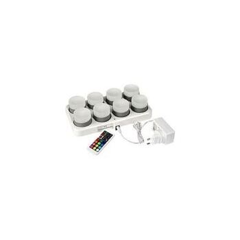 LED Mini Lamp, 8 er Set, weiss