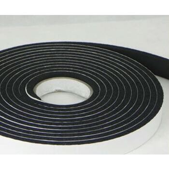 PVC-Wasserdichtung, hart, schwarz, 3 mm