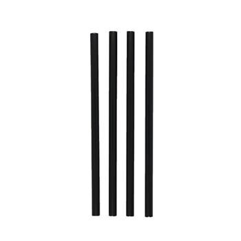 Röhrli / Trinkhalme PP, schwarz, gerade