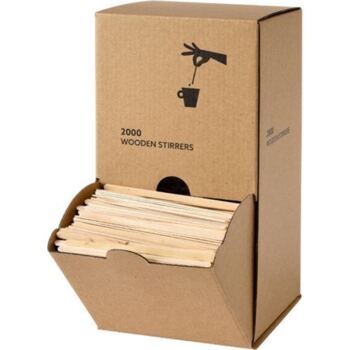 Rührstäbchen Holz,  in Box