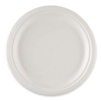 Teller aus Bagasse kompostierbar, rund