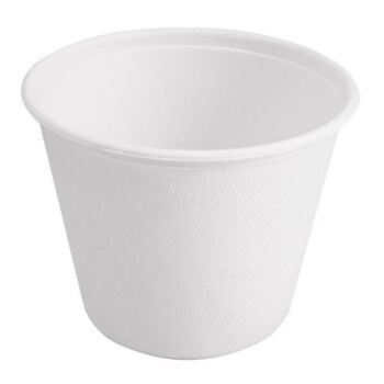 Schüssel aus Bagasse kompostierbar