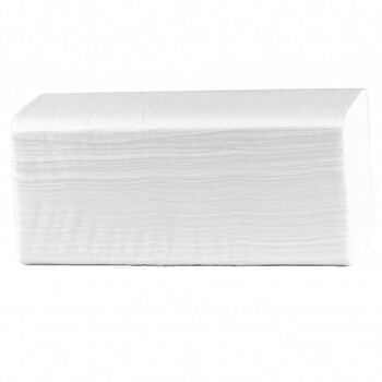 Falthandtuch V-Falz, 1-lagig, weisslich