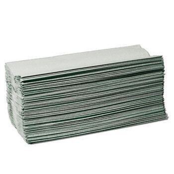 Falthandtuch C-Falz, 1-lagig, grau