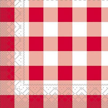 Serviette "KARO" rot