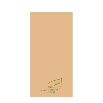 Serviette uni, BRAUN, Bio 100 % Recycling