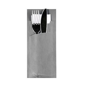 Papierbestecktasche + Serviette 33 x 33 cm