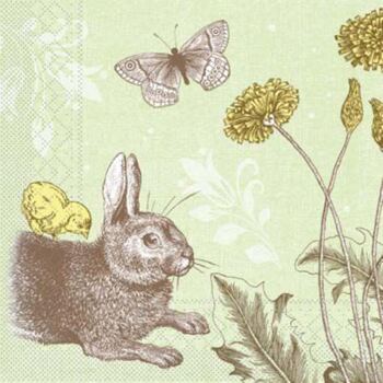 Serviette "PETER" grün