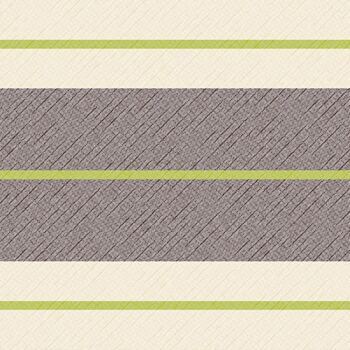 Serviette "TOM" creme/kiwi/braun