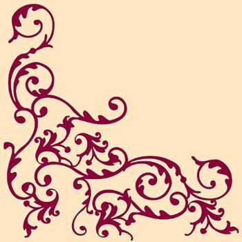 Serviette "POMP" bordeaux/creme