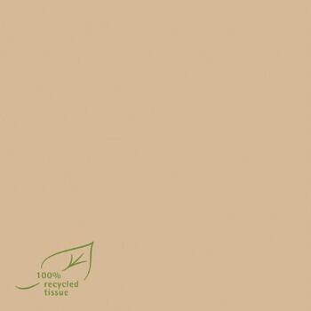 Serviette "Braun" 100 % Recycling