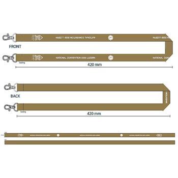 Lanyard Halsband 20 mm, beige