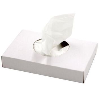 Hygienebeutel in Austauschbox, weiss