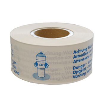 Warnband = Wasser / Conduits d´eau / Acqua