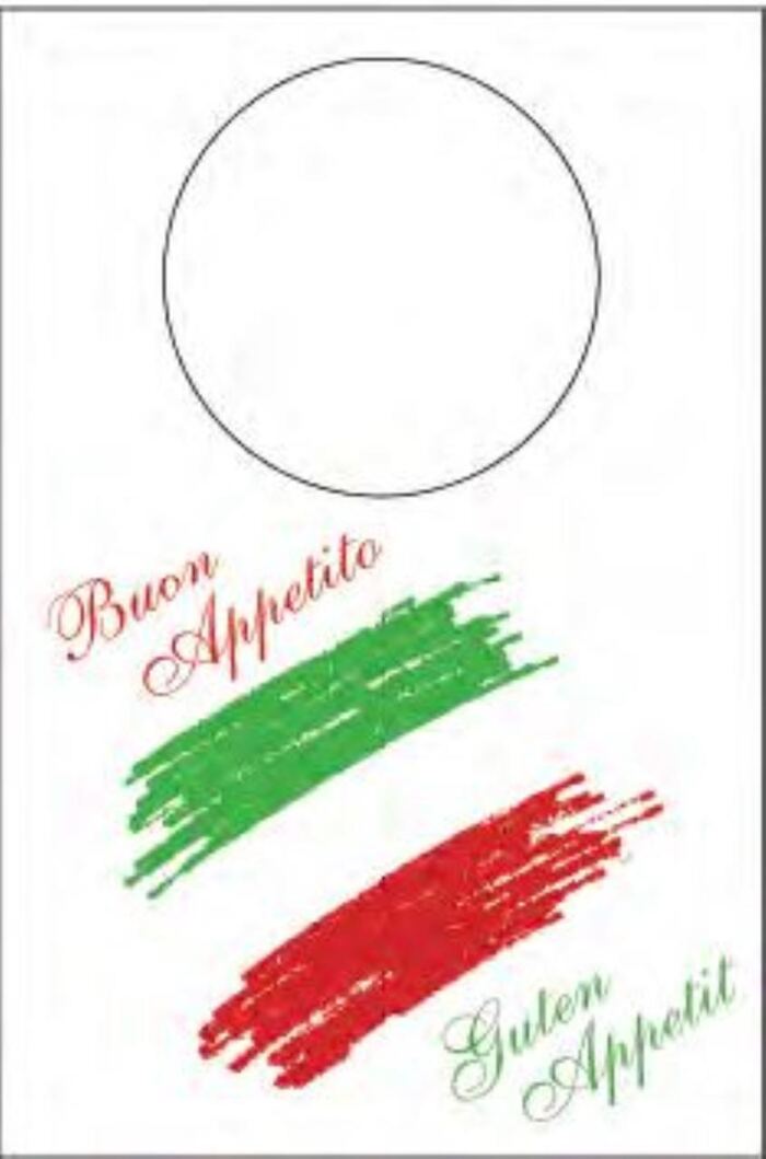 Jumbolätzchen, Vlies "ITALIA"