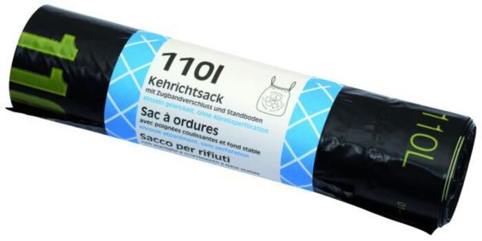 Kehrichtsack Zugband eingeschweisst, 110 L