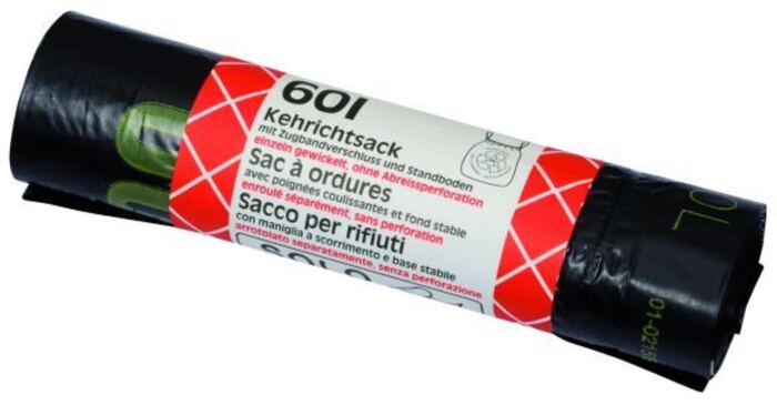 Kehrichtsack Zugband eingeschweisst, 60 L
