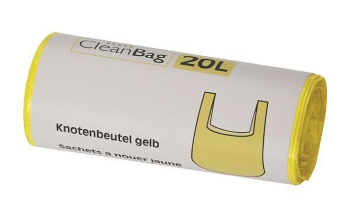 Hemdchen / Knotenbeutel 20l, gelb