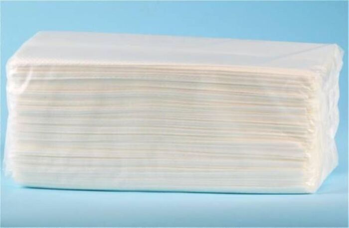 Falthandtuch C-Falz, 1-lagig, weiss