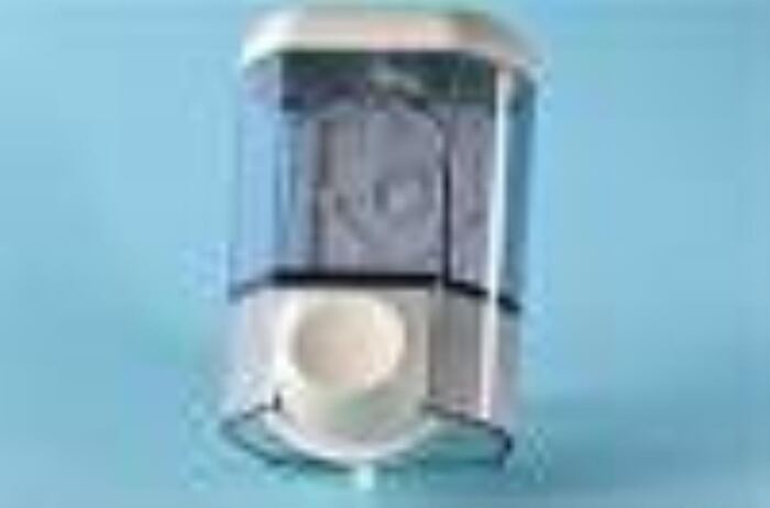 Dispenser Flüssigseife 0,35 Liter, weiss / transparent