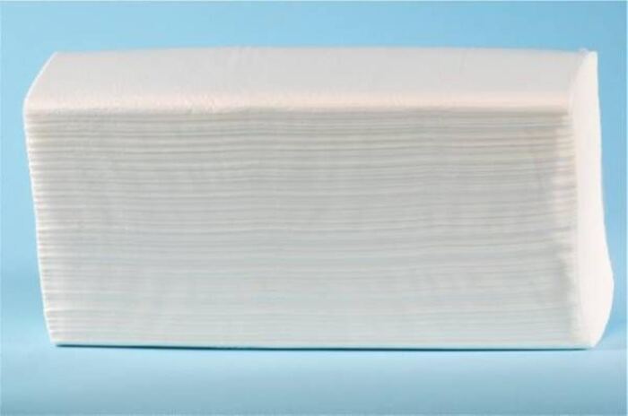 Falthandtuch Z-Falz, 2-lagig, weiss