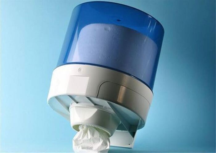 Dispenser für Maxi-Reinigungsrollen, weiss