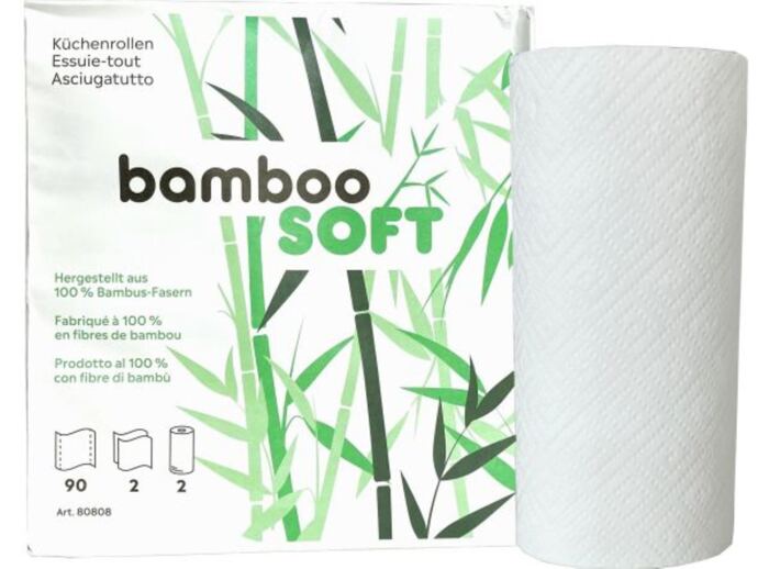 Küchenrollen BambooSoft, "neutral", 2-lagig, weiss