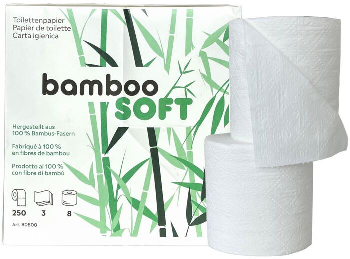 Toilettenpapier BambooSoftl, 3-lagig, weiss