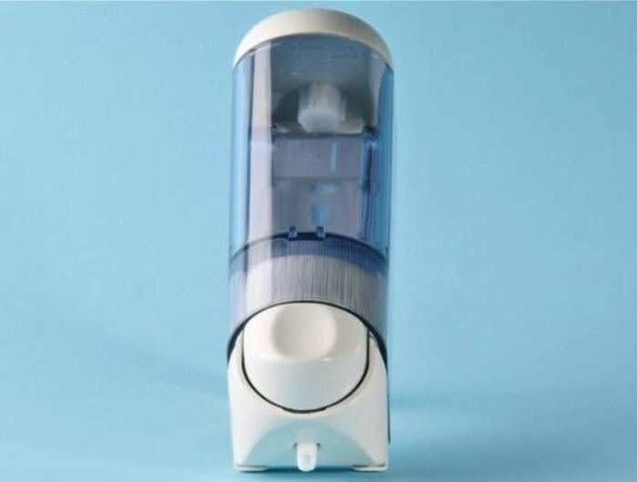 Dispenser Flüssigseife 0,17 Liter, weiss / transparent