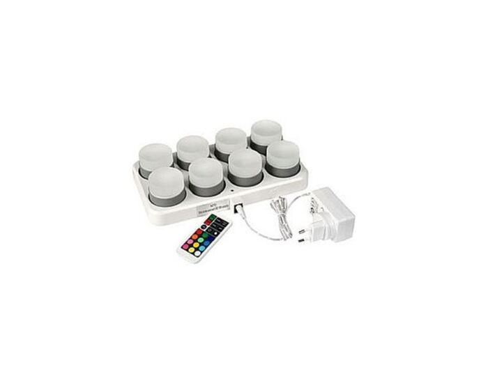 LED Mini Lamp, 8 er Set, weiss