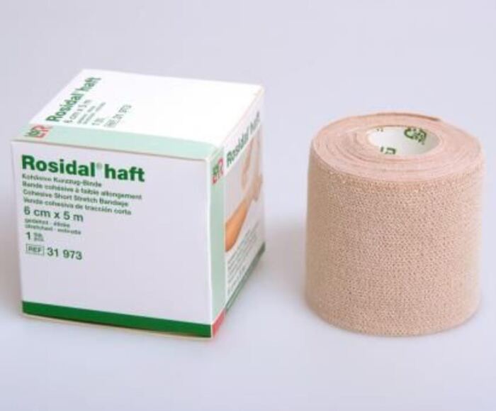 Elastische, Kohäsive Kurzzugbinde haft