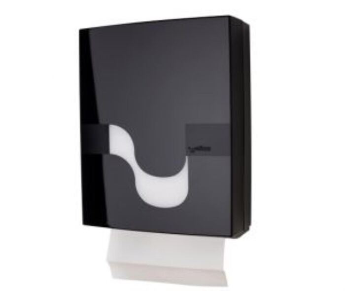 Dispenser für Falthandtücher, schwarz