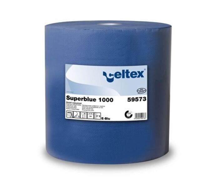 JUMBO-Reinigungsrollen, 3-lagig, blau