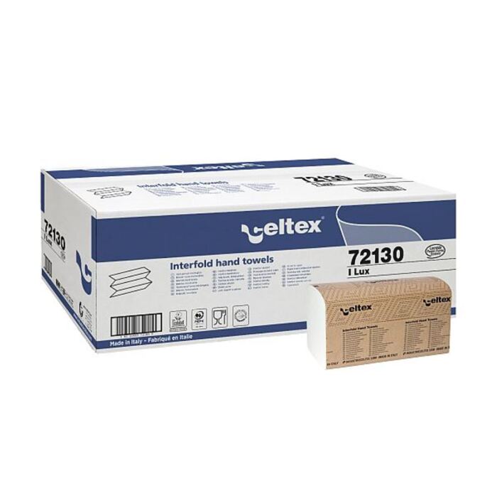 Falthandtuch W-Falz, 2-lagig, weiss