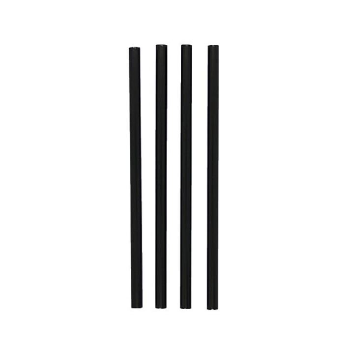 Röhrli / Trinkhalme PP, schwarz, gerade