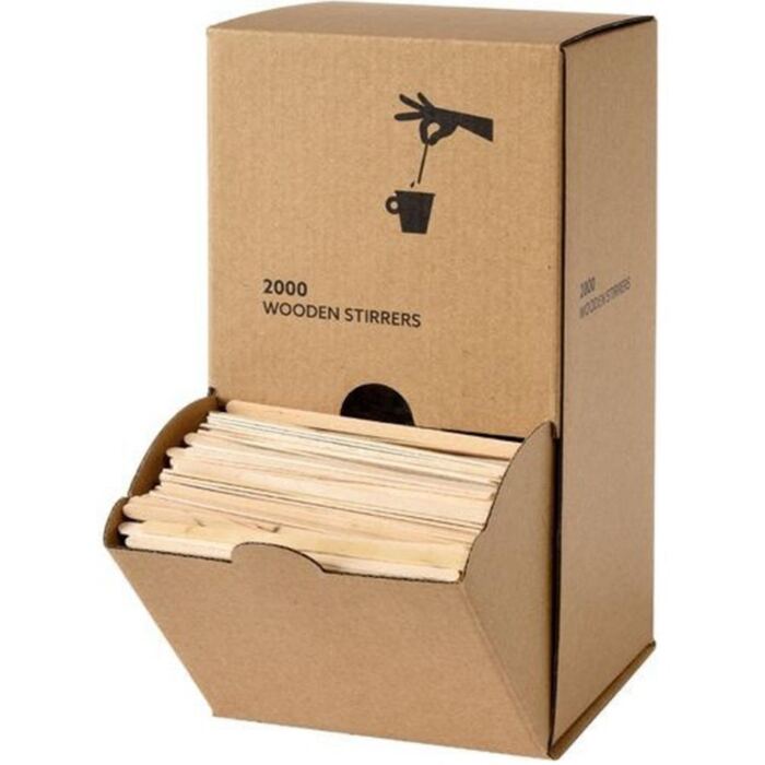 Rührstäbchen Holz,  in Box